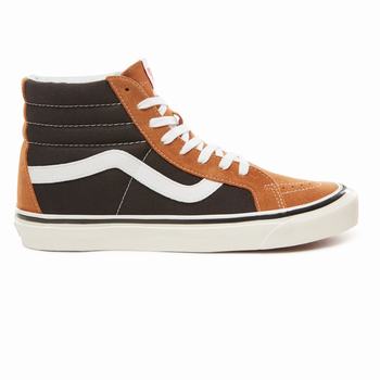 Damske Kotnikove Tenisky Vans Anaheim Factory Sk8-Hi 38 Dx Hnede/Čierne VA19WMVAC